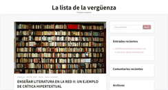 Desktop Screenshot of listadelaverguenza.es